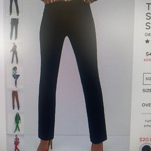 NY&CO TALL PULL-ON MID-RISE STRAIGHT-LEG PONTE PANT - SUPERFLEX